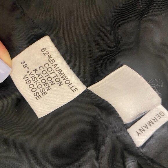 She Pencil Back Split Rich Black Velvet Skirt Size 6 - Picture 9 of 9